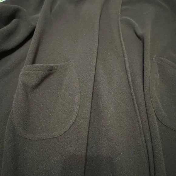 LeModa Black Faux Fur-Trimmed Cape - Picture 2 of 5